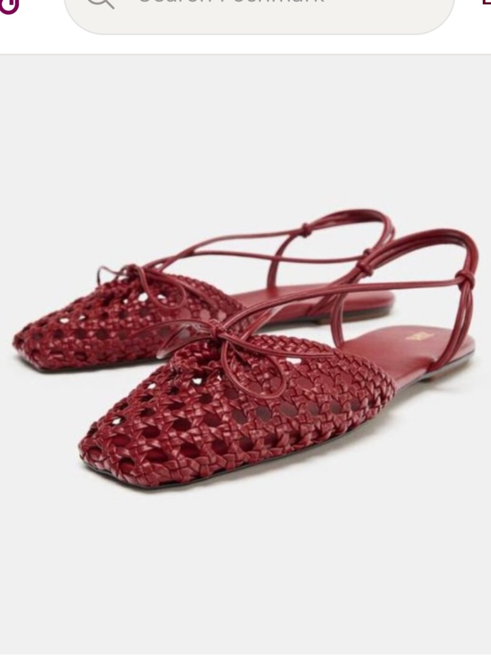 Zara slingback woven sandals. - Picture 3 of 6